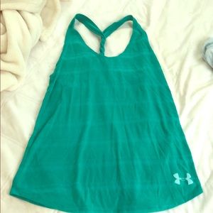 SOLD Under Armour Teal Racerback Twist Tank
